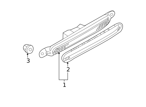 High Mounted Stop Lamp for 2011 Mitsubishi Galant #0