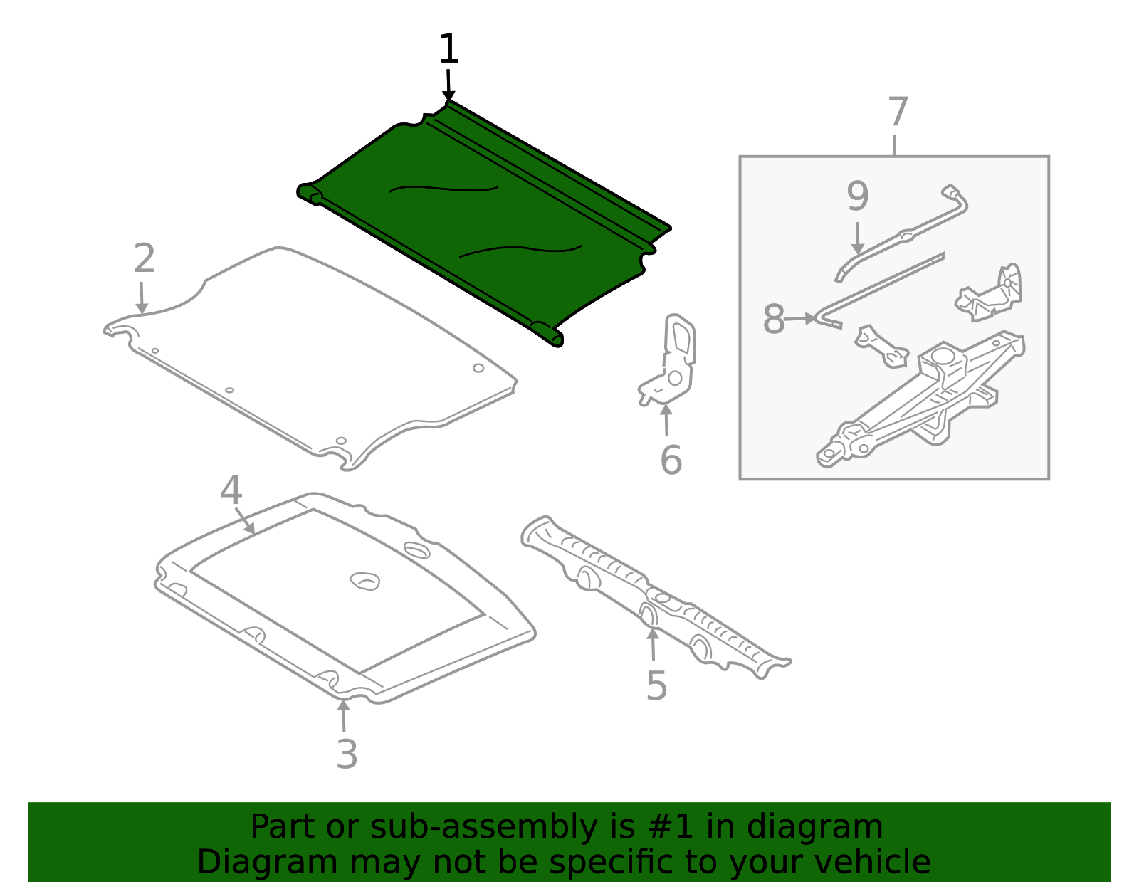 2008-2011 Mazda Tribute Cargo Cover ZZC0-68-320A-03 | OEM Parts Online