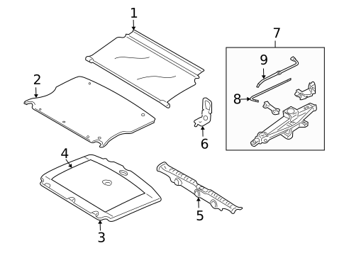 Interior Trim - Rear Body for 2009 Mazda Tribute #0