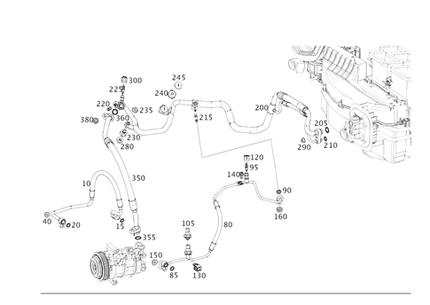 Refrigerant Line Arrangement for 2026 Mercedes-Benz CLA250 #0