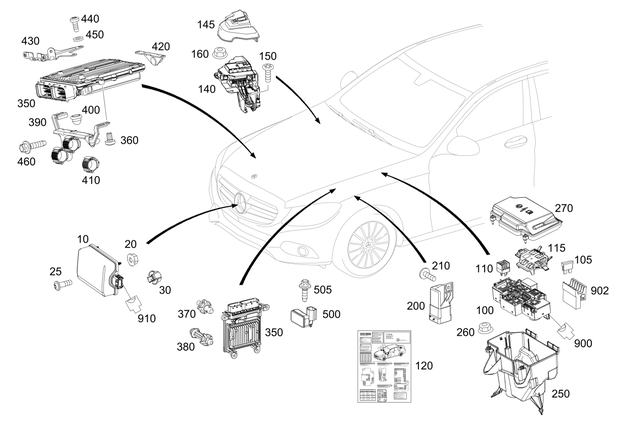 9056809 - Electrical Equipment and Instruments: Radar Sensor for Mercedes-Benz: C350e, C400, C450 AMG, C63 AMG Image image