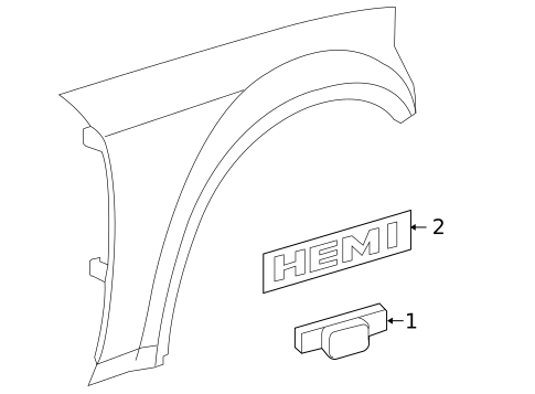 Exterior Trim - Fender for 2005 Chrysler 300 #0