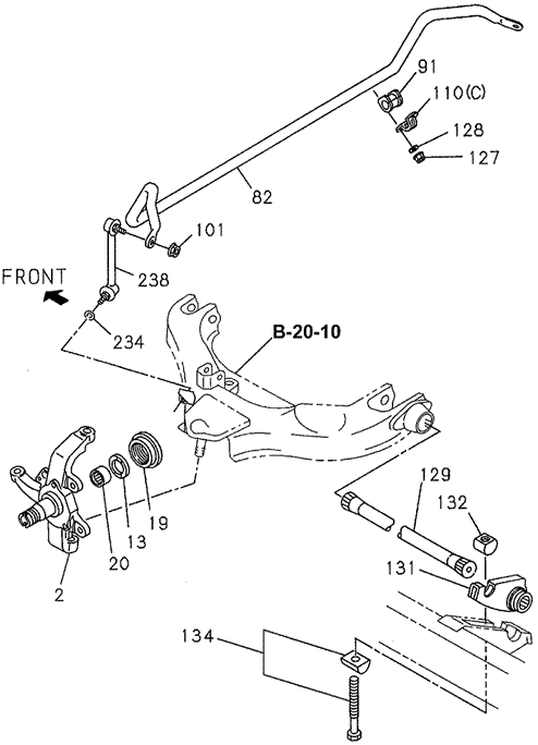 Knuckle (2) for 1997 Honda Passport #0