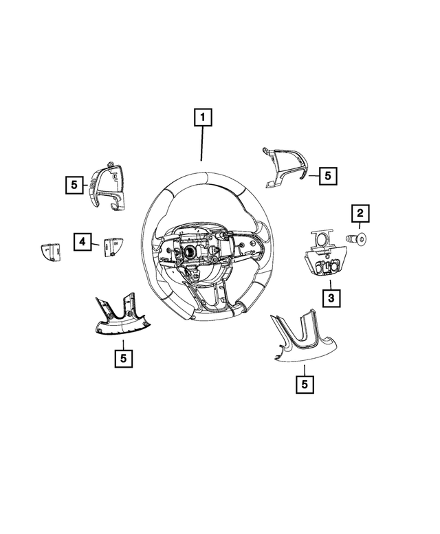 7HT10LV5AA - Steering: Steering Wheel for Mopar Image