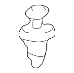 9046707076B0 - Body: Cowl Grille Fastener for Toyota Image