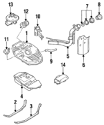 K24T42110A - Fuel System: Fuel Tank for Kia: Sephia Image
