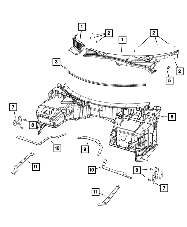 68147026AB - : Dash Panel Seal for Mopar Image