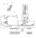 6TS89TX7AC - : B Pillar Molding, Left for Jeep: Gladiator, Wrangler Image