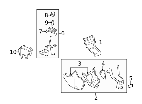 Shifter Trim for 2008 Saturn Vue #0