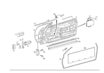 1297201605 - : Door, Body-In-White for Mercedes-Benz: 300SL, 500SL, 600SL, SL320 Image