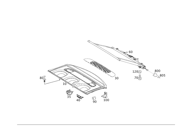 69882378 - Panelling: Clamp for Mercedes-Benz Image image