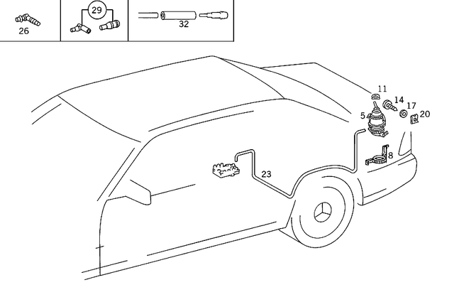 1408003675 - Vacuum System: Element for Mercedes-Benz Image image