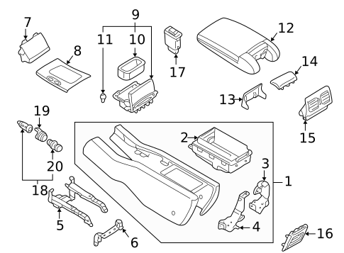 Center Console for 2006 INFINITI Q45 #0