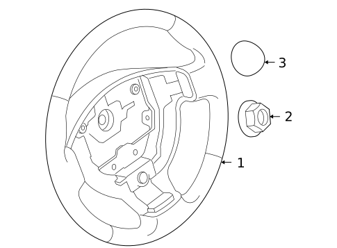Steering Wheel & Trim for 2010 Nissan Altima #0