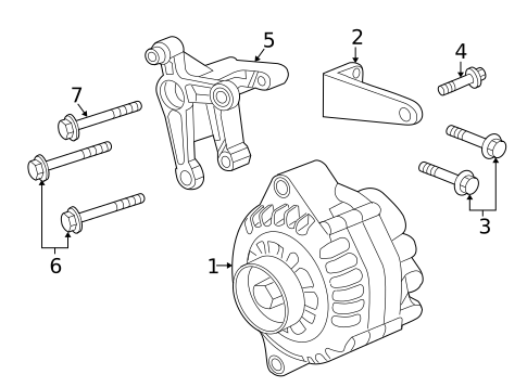 Alternator for 2005 Pontiac GTO #0