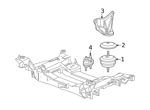 Engine & Trans Mounting for 2005 Chevrolet Corvette #0