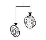 7813A233 - : Clutch Plate &amp; Hub Assembly for Mitsubishi: Lancer, Outlander Image