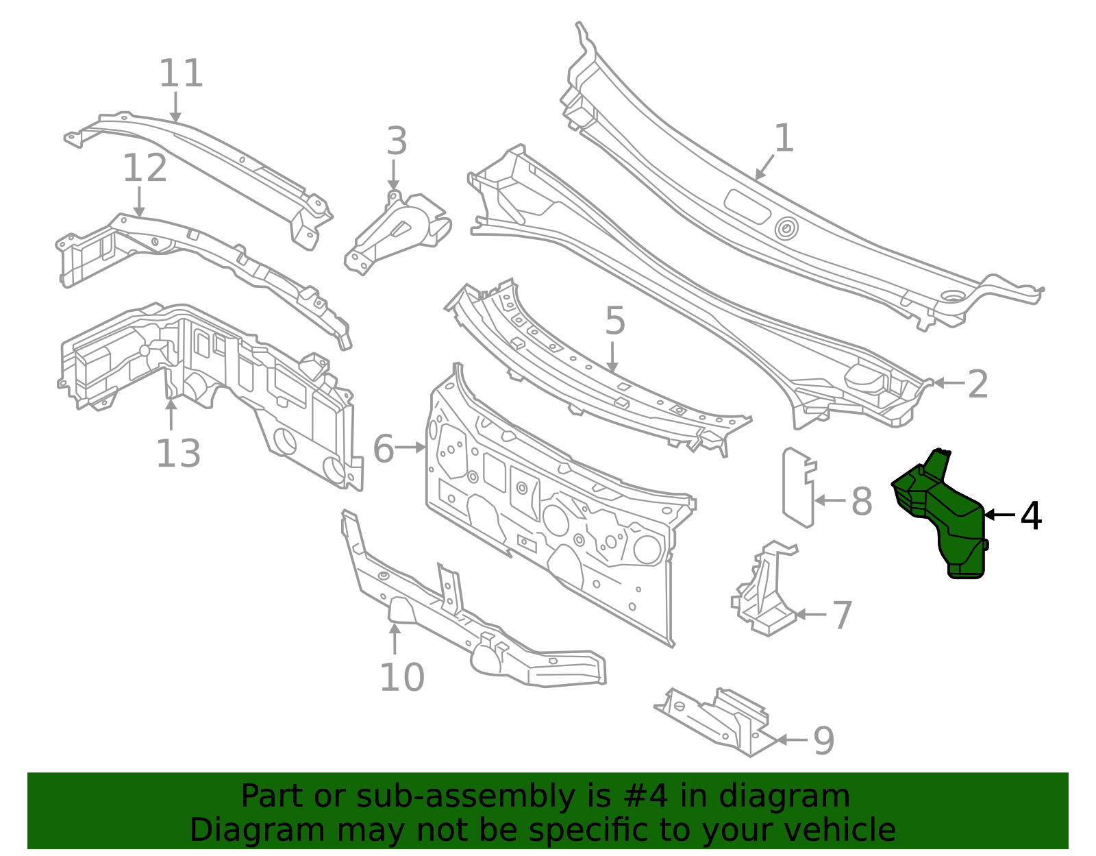 Drain Tube - BMW (51717453943)