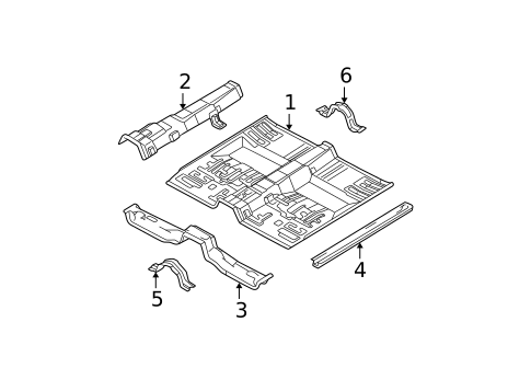 Floor & Rails for 2003 Hyundai Sonata #0