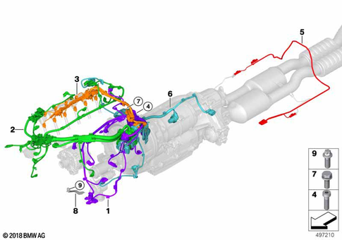 Engine Wiring Harness for 2019 BMW X4 M #0