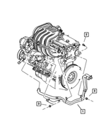 55038330AE - Air Conditioning &amp; Heater: Heater Supply Hose for Mopar Image