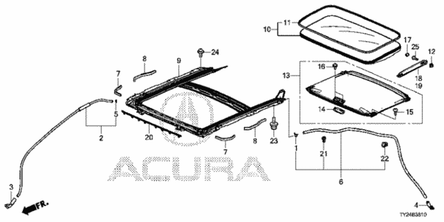 Sliding Roof for 2015 Acura RLX #0