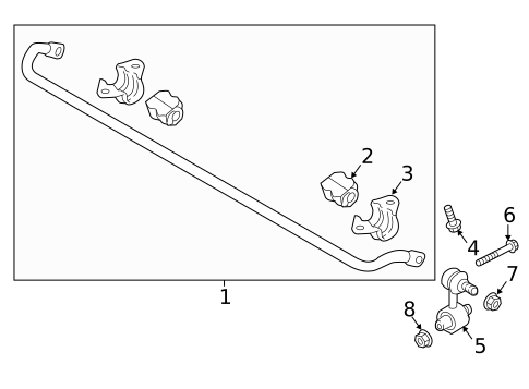 Stabilizer Bar & Components for 2021 Hyundai Ioniq #0