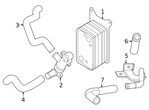 Oil Cooler for 2024 Hyundai Santa Fe #0