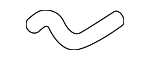 431692N160 - : Lower Hose for Hyundai: Santa Cruz, Santa Fe, Sonata Image
