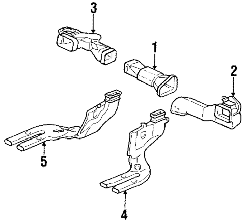 Ducts for 1995 Acura TL #0