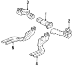 77421SW5A01 - Body: Duct for Acura Image