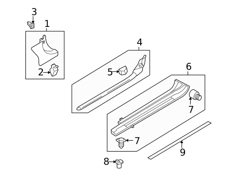 Interior Trim - Pillars for 2003 Audi TT Quattro #1