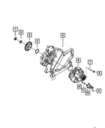 5086769AA - 6.7L Turbo Diesel; Engine: Nut, Mounting for Dodge: Ram 2500, Ram 3500 | Ram: 2500, 3500 Image