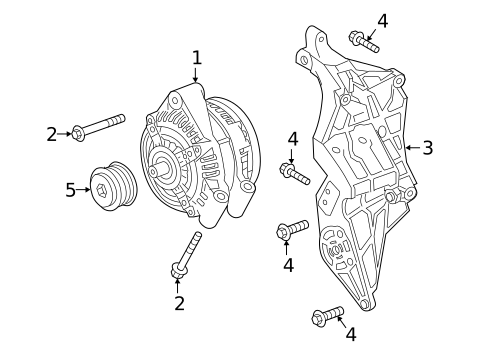 Alternator for 2019 Land Rover Range Rover Sport #0