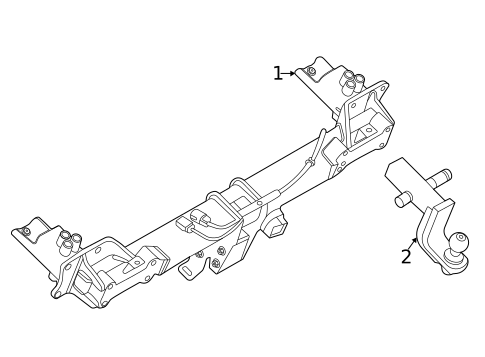 Trailer Hitch Components for 2020 Land Rover Defender 90 #0