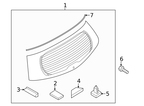 Glass - Lift Gate for 2015 Mazda 5 #0