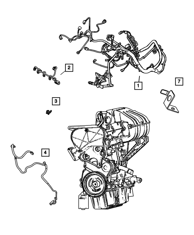 « 4869533AH –  : Moteur Cablage pour Mopar Image »