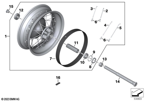 Wheels with Bearings for 2020 BMW-Motorrad R 18 Classic #0