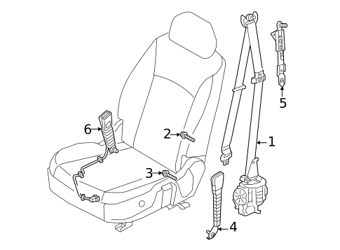 Front Seat Belts for 2025 Genesis GV80 Coupe #0