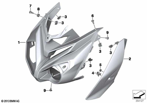 Rear Wheel Cover, License Plate Bracket for 2014 BMW-Motorrad S 1000 R #2