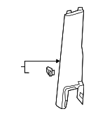 4476903803 - Body: Lower Pillar Trim for Mercedes-Benz: Metris Image