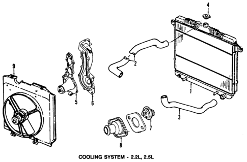 Cooling System for 1989 Dodge Dakota #0