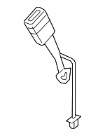 4N0857740AHMNB - : Buckle End for Audi: A8 Quattro, S8 Image