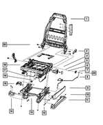 68088756AB - Interior Trim: Front Seat Back Frame for Mopar Image