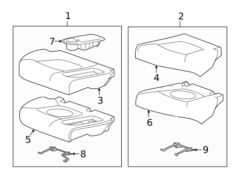 Rear Seat Components for 2021 Chevrolet Spark #2