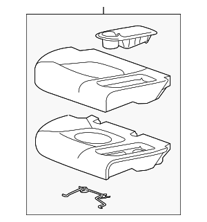 42474106 - : Part# 42474106 Jet Black Rear Passenger Side Seat Back Bolster for Chevrolet: Spark Image