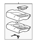 42474106 - : Part# 42474106 Jet Black Rear Passenger Side Seat Back Bolster for Chevrolet: Spark Image