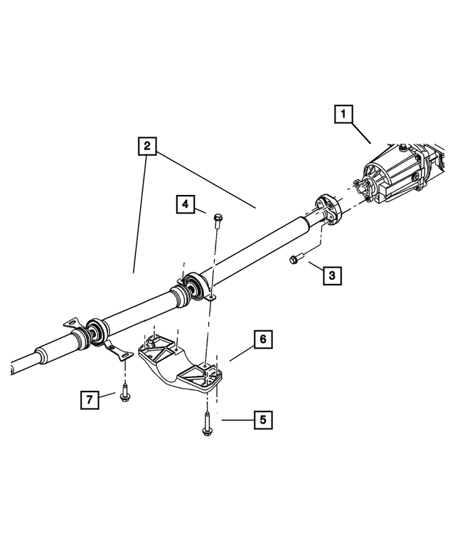 4641968AJ - Propeller Shafts and U-Joints: Drive Shaft for Mopar Image