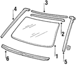 73111SD4660 - : Glass for Acura Image