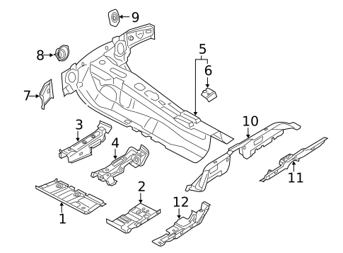 Floor & Rails for 2022 Audi S7 Sportback #0